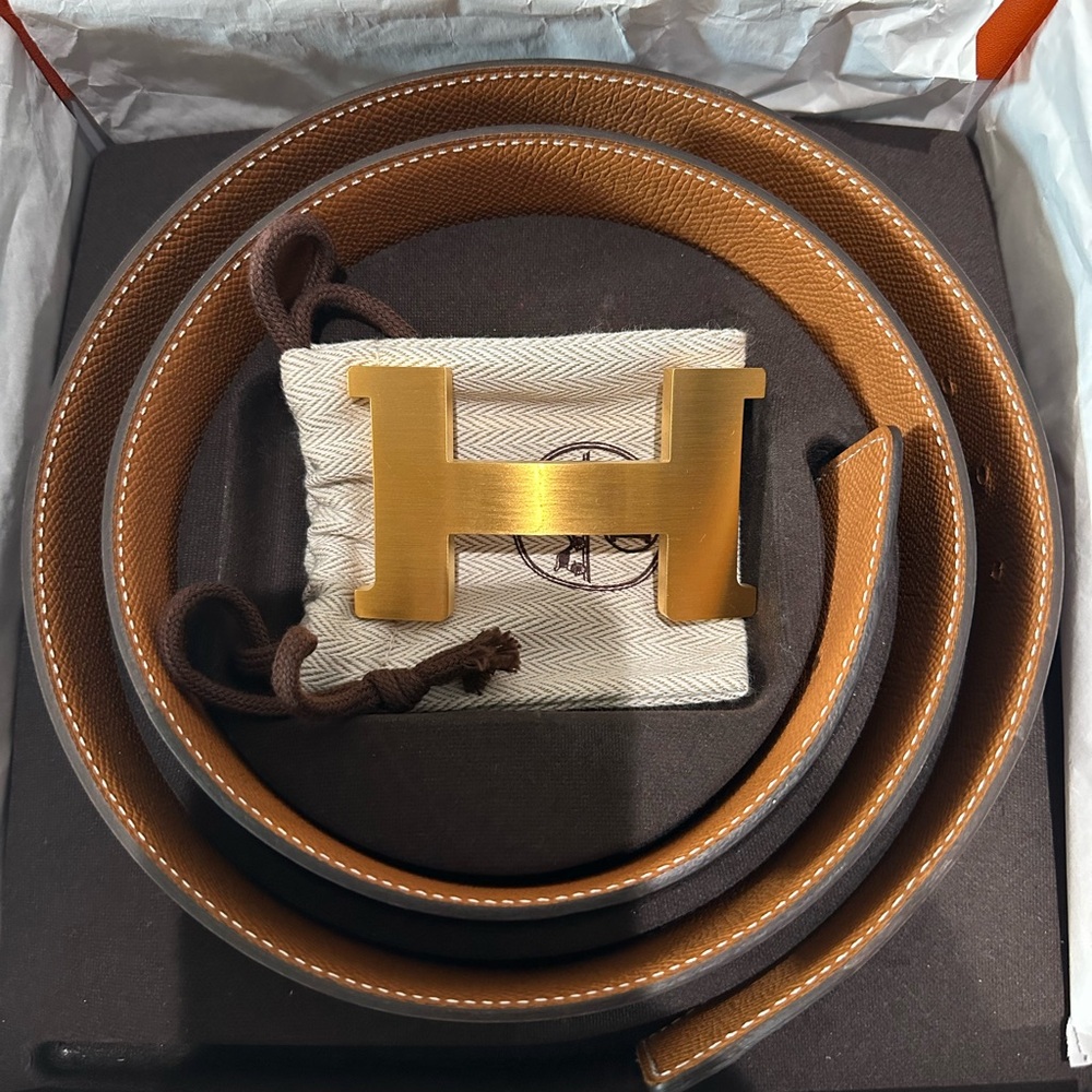 Hermès H Belt Buckle & Reversible Leather Strap 42MM
